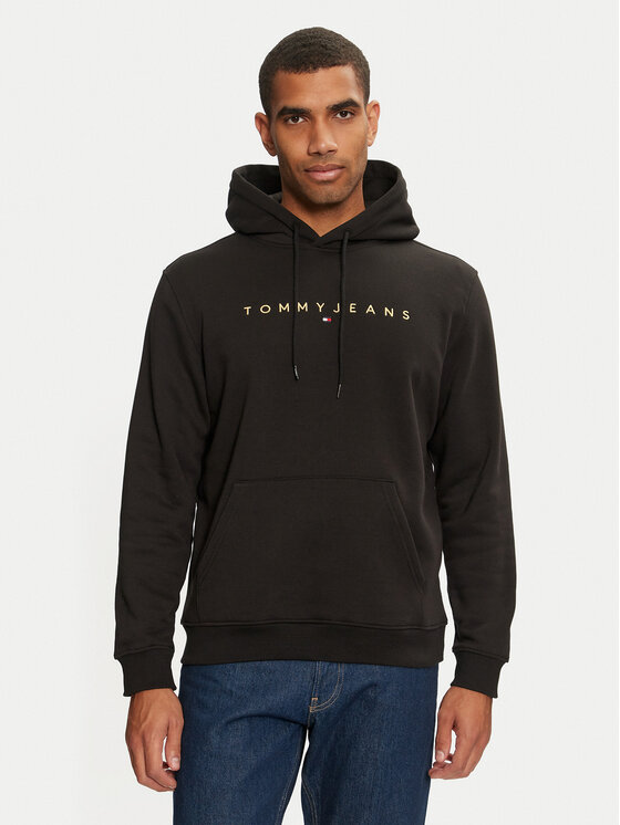 Tommy Jeans Felpa DM0DM20503 Nero Regular Fit Modivo