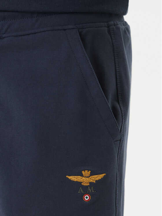Aeronautica Militare Aeronautica Militare Pantaloni scurți sport 261BF0032UF00674 Bleumarin Regular Fit