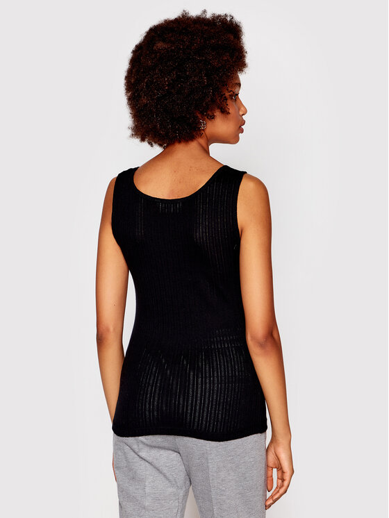 Top Una 10103976 Nero Slim Fit