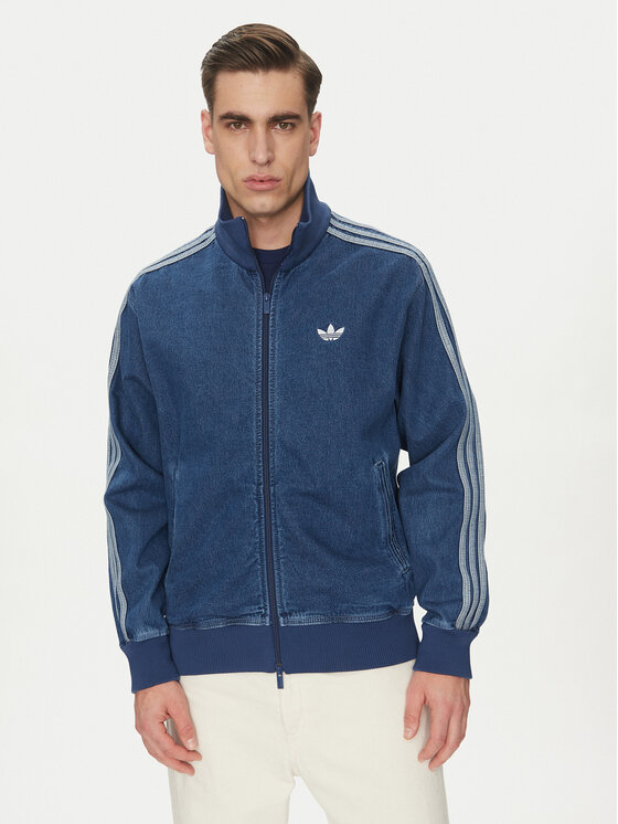 adidas adidas Džinsa jaka adicolor Denim Firebird JC6233 Zils Loose Fit