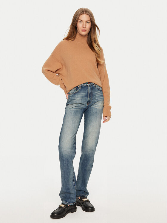 ViCOLO ViCOLO Jeansy DS0103 Modrá Straight Leg
