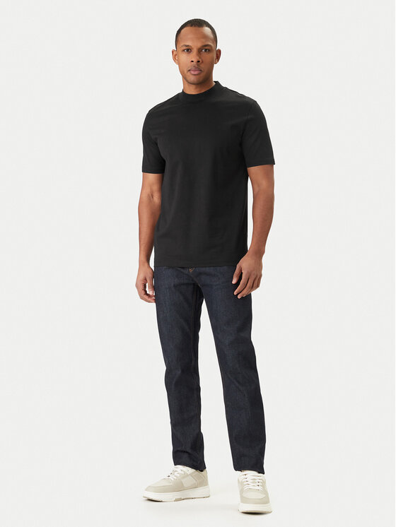 HUGO HUGO T-Shirt Dimersom 50542968 Czarny Slim Fit