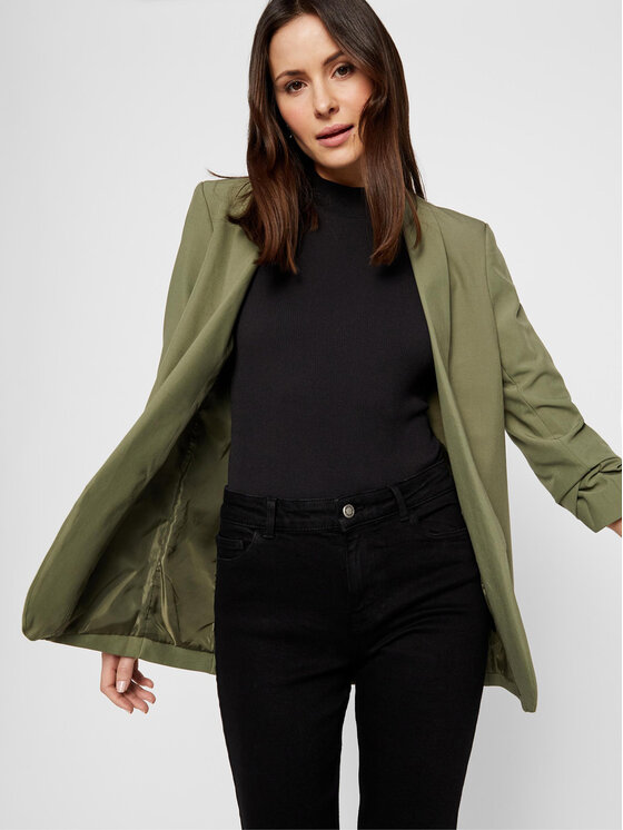 Pieces Pieces Marynarka 17090996 Zielony Regular Fit