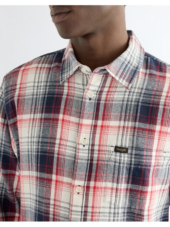 Wrangler Wrangler Koszula 1 PKT SHIRT Kolorowy Regular Fit