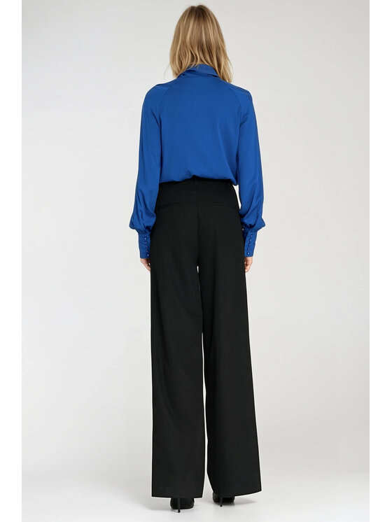 NIFE NIFE Dámské kalhoty SD122 Černá Wide Leg