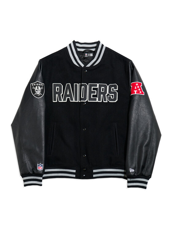 New Era New Era Bundy bomber New Era NFL Las Vegas Raiders Varsity 60596371 Čierna Regular Fit