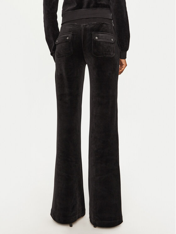Juicy Couture Juicy Couture Spodnji del trenirke Layla JCSEBJ001 Črna Flared Leg