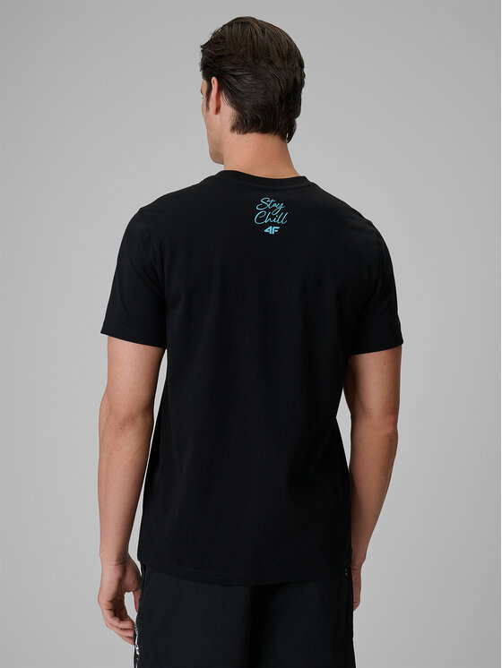4F 4F T-Shirt SUMMER CODE Czarny Regular Fit