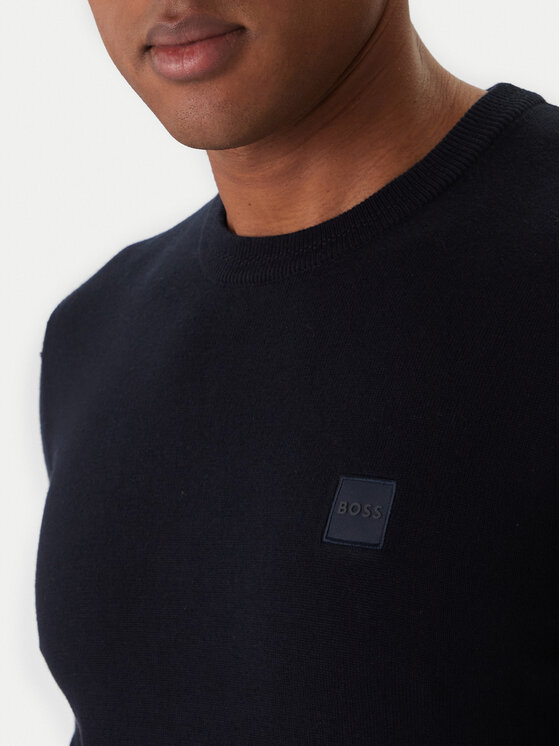 BOSS BOSS Sweter Kanovano_S 50527583 Granatowy Regular Fit