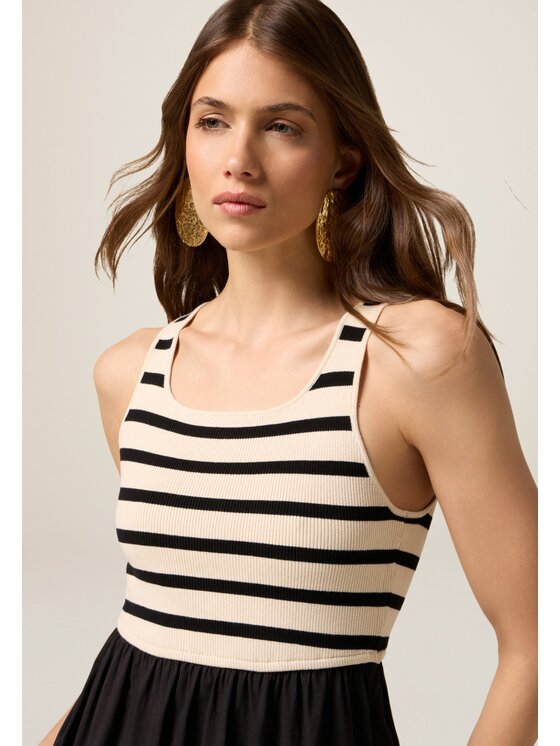 Oltre Oltre Vestito da giorno 7971J000839N0Z3 Nero A-Line Fit