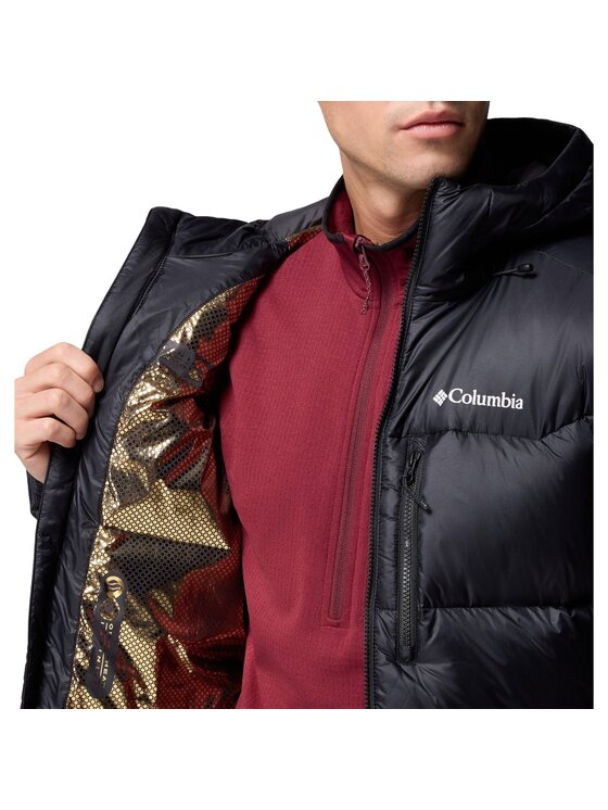 Columbia Columbia Kurtka zimowa Cloudview Down Hoode 2134192010 Czarny Regular Fit