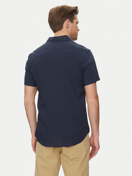 Blend Blend Πουκάμισο 20716363 Σκούρο μπλε Regular Fit