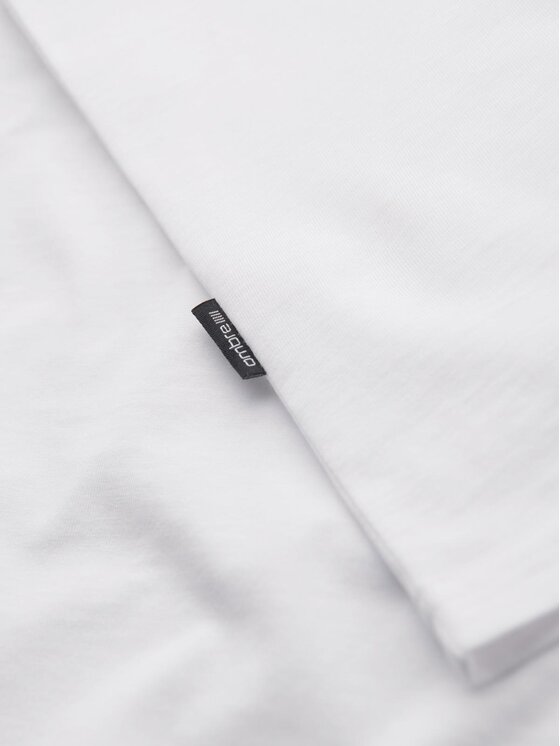 Ombre Ombre Komplet t-shirtów OM-TSBS-0281 Biały Regular Fit