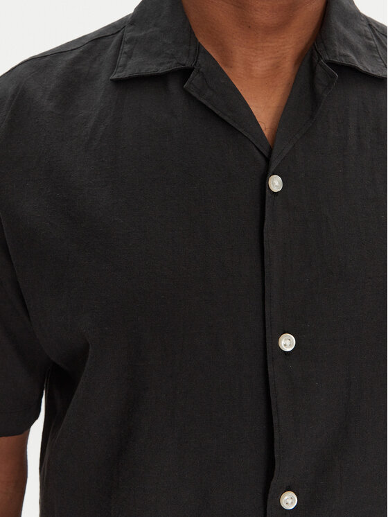 Jack & Jones Jack & Jones Ing Breeze Resort 12268967 Fekete Relaxed Fit