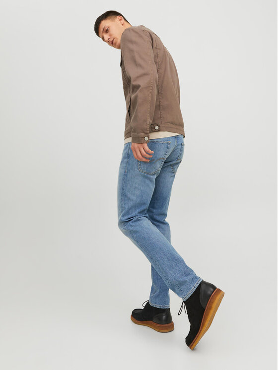 Jack & Jones Jack & Jones Džínsy Mike 12237309 Modrá Tapered Fit
