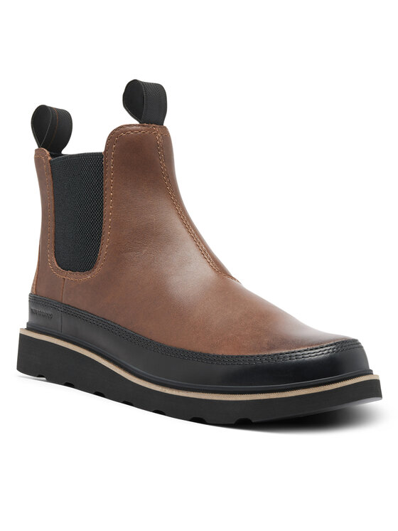 Sorel Sorel Kotníková obuv s elastickým prvkem Slabtown 62'™ Chelsea Wp 2078351256 Hnědá