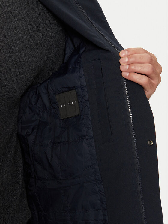 Sisley Sisley Tenchcoat 2X3RSN03G Blau Regular Fit