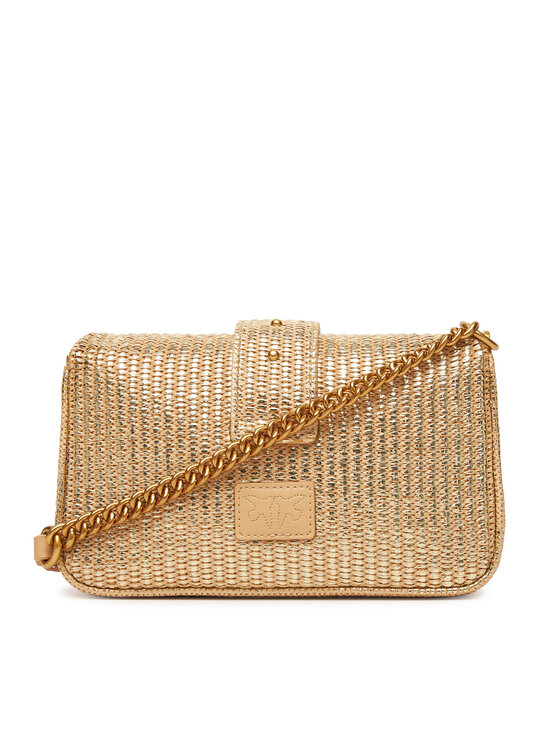 PINKO PINKO Rankinė Love One Mini Slouchy Fl PE 25 PLTT 104340 A2CE Auksinė