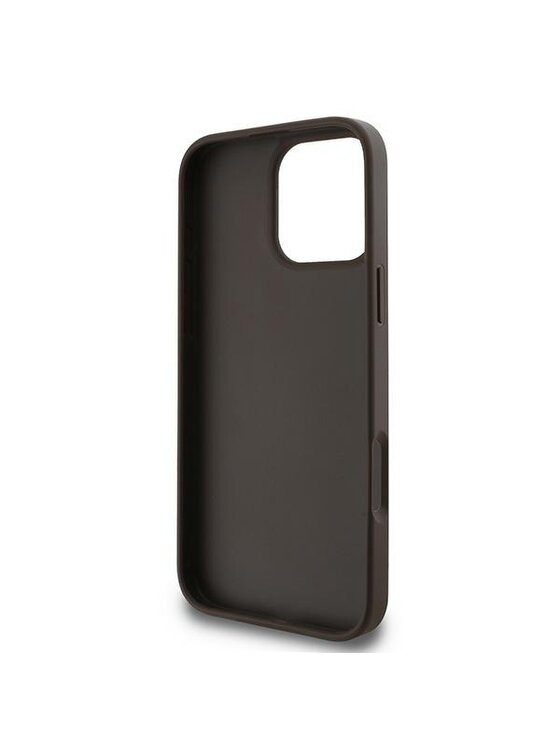 Guess Guess Etui na telefon iPhone 16 Pro Brązowy