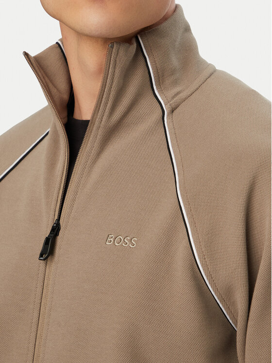 BOSS BOSS Dres 50555906 Beżowy ciemny Regular Fit