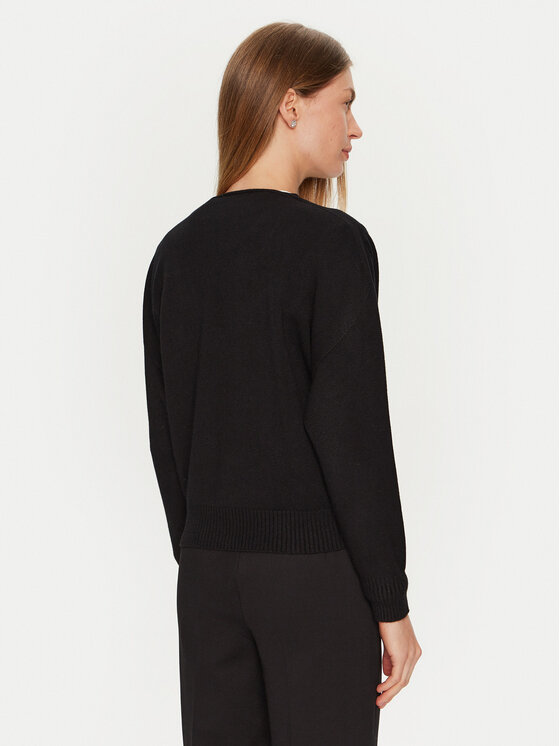 ViCOLO ViCOLO Pletena jopica 77036S Črna Relaxed Fit