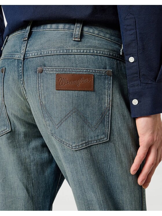 Wrangler Wrangler Jeansy Greensboro Niebieski Regular Fit