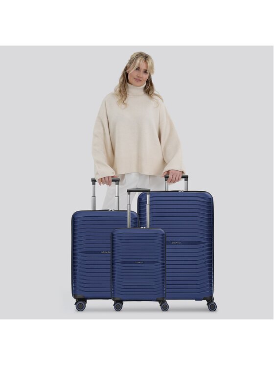 Stratic Stratic Komplet walizek 287422 Granatowy