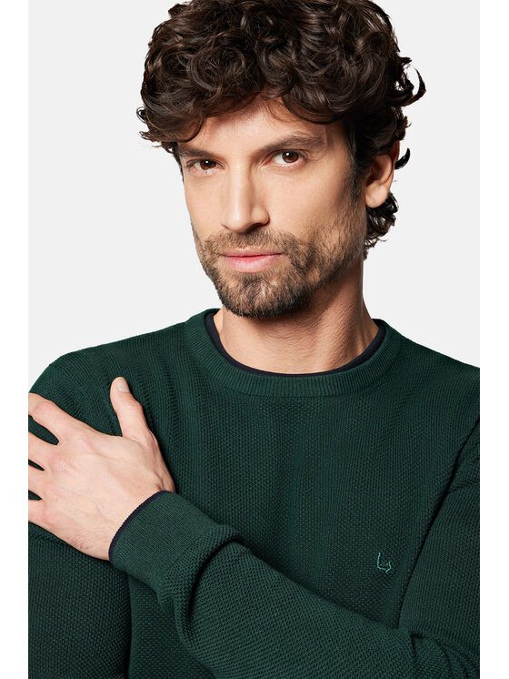 Lancerto Lancerto Sweter Clive SW073223000094 Zielony Regular Fit
