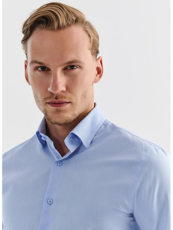 Pako Lorente Pako Lorente Koszula P000B-1X-051 Niebieski Slim Fit