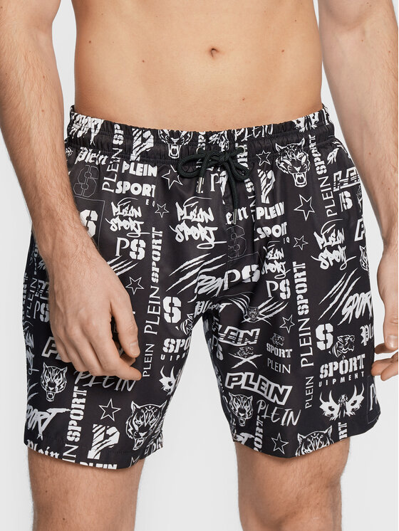 Plein Sport Plein Sport Kupaće hlače FABC MMT0345 PNY002N Crna Regular Fit