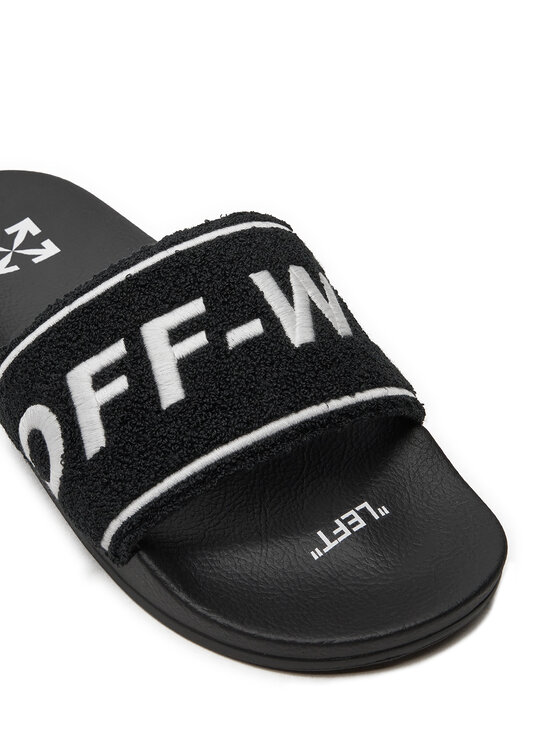 Off-White Off-White Klapki OMIC001S22MAT0031001 Czarny