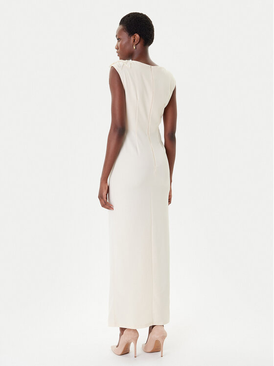 Rinascimento Rinascimento Abendkleid CFC0020094002 Beige Slim Fit
