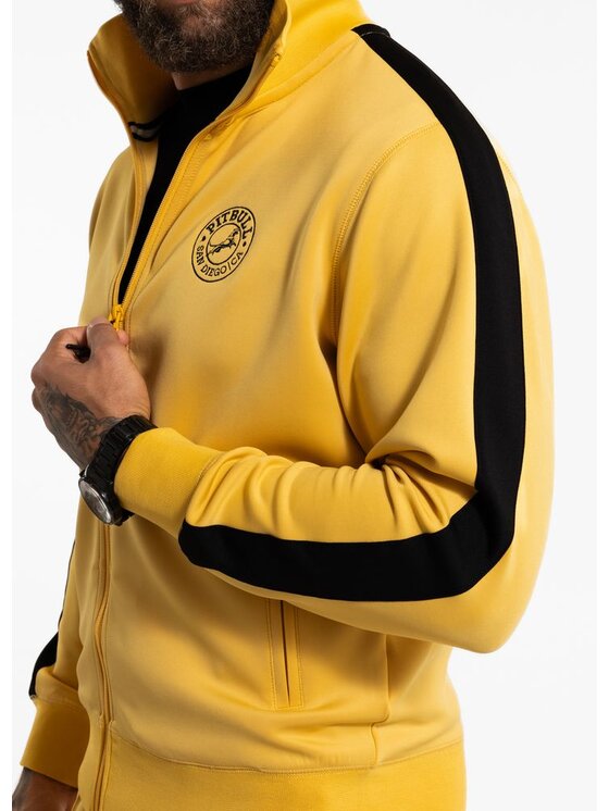 PITBULL PITBULL Bluza Bluza męska rozpinana Oldschool SAN DIEGO CA S Żółty Regular Fit