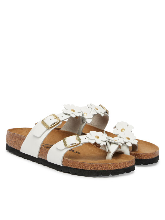 Birkenstock Birkenstock Infradito Mayari Flowe Embellishment 1032060 Bianco