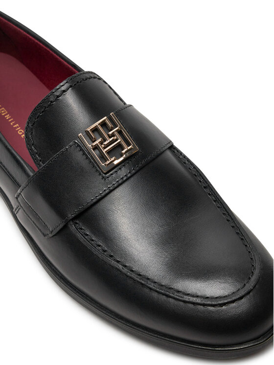Tommy Hilfiger Tommy Hilfiger Lordsy Th Leather Classic Loafer FW0FW07961 Černá