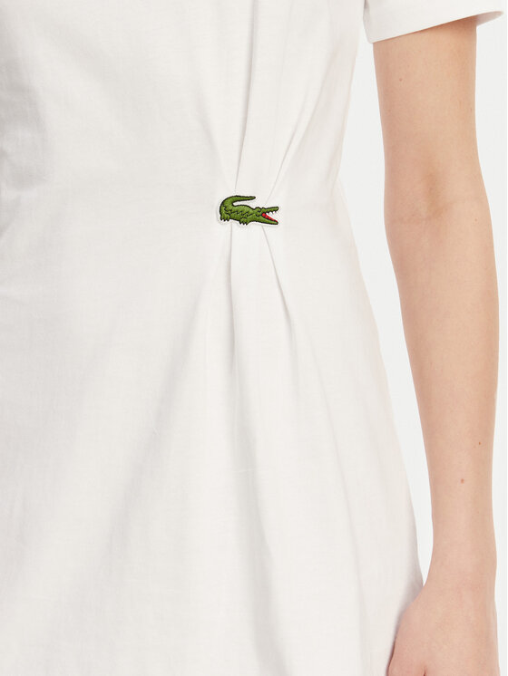 Lacoste Lacoste Sukienka codzienna EF0583 Biały Regular Fit