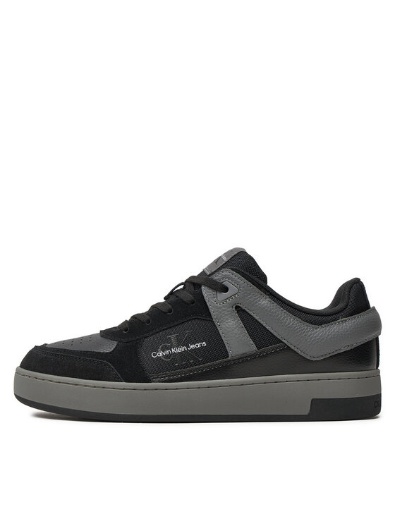 Calvin Klein Jeans Calvin Klein Jeans Sneakersy Basket Cup Low Laceup Lth Ml Mtr YM0YM00994 Čierna