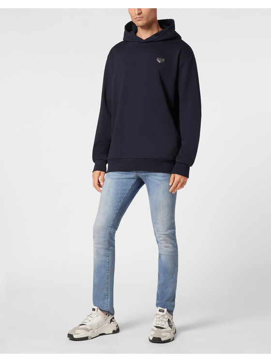 PHILIPP PLEIN PHILIPP PLEIN Felpa 9441 Celeste Regular Fit