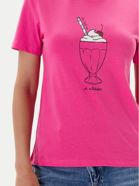 ONLY ONLY Футболка Fun Life 15349901 Рожевий Regular Fit