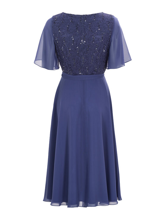 Swing Swing Sukienka koktajlowa 5AI02500 Niebieski Regular Fit