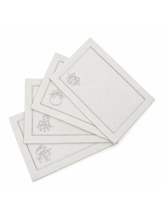 Roseberry Home Roseberry Home Podkładka na stół Christmas Silverline Srebrny