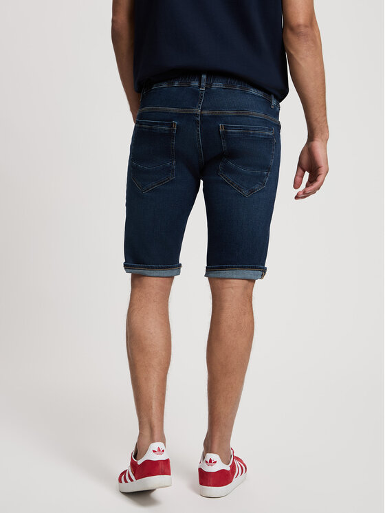 Cross Jeans Cross Jeans Szorty jeansowe A 533-014 Niebieski Slim Fit