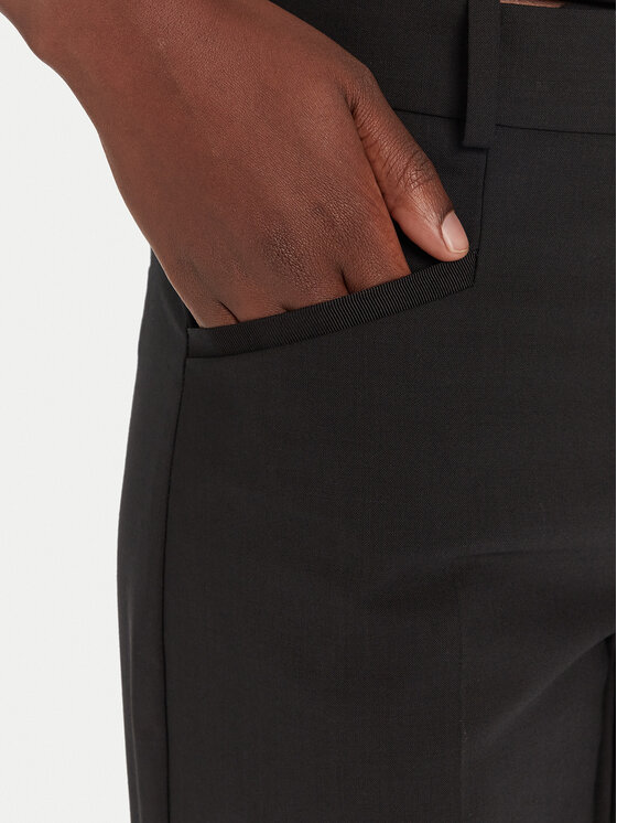 BOSS BOSS Hlače iz tkanine Tilda9 50546613 Črna Straight Fit