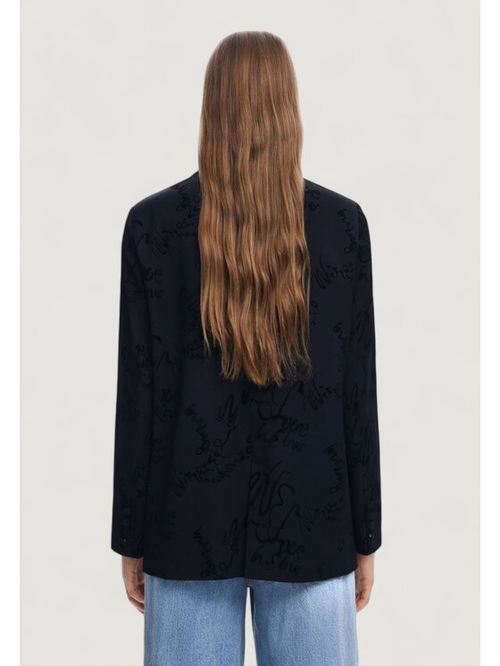Desigual Desigual Giacca da donna AME_LONG BEACH Nero Long Fit