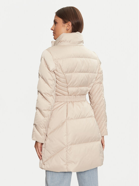 Guess Guess Пухено яке New Olga W4BL40 WEX52 Бежов Regular Fit