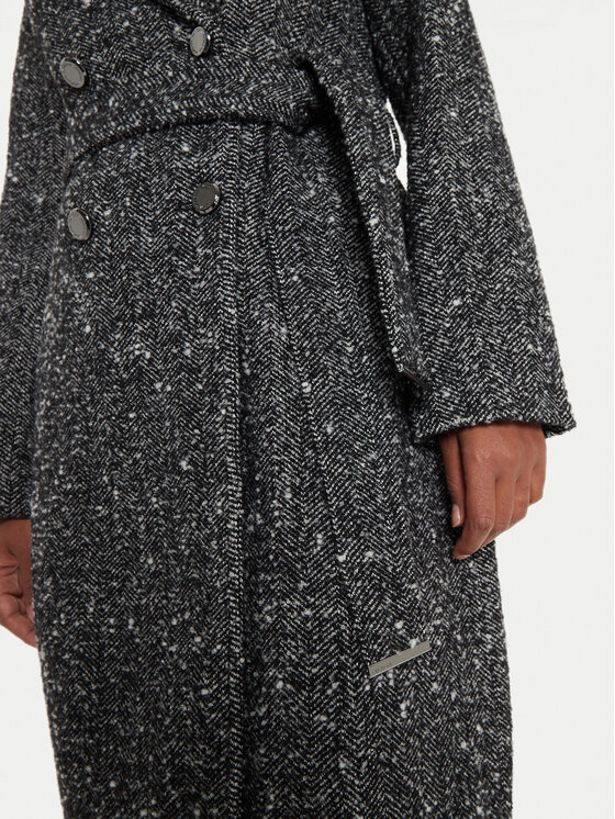 Morgan Morgan Cappotto di lana 242-GINCO Nero Regular Fit