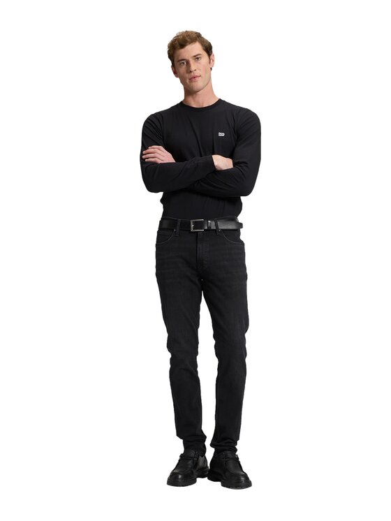 Lee Lee Jeansy 112386447 Czarny Skinny Fit