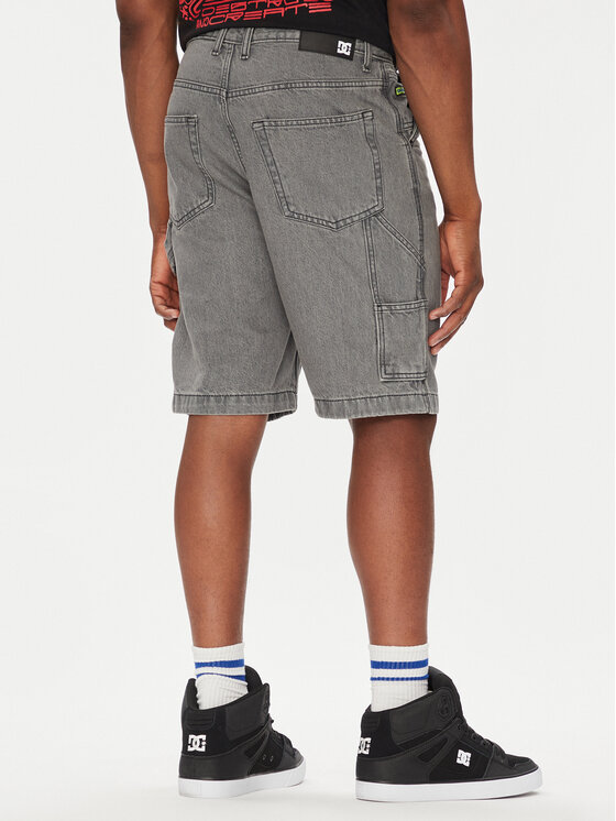 DC DC Szorty jeansowe Carpenter Baggy Short Rmg ADYS03019 Szary Baggy Fit