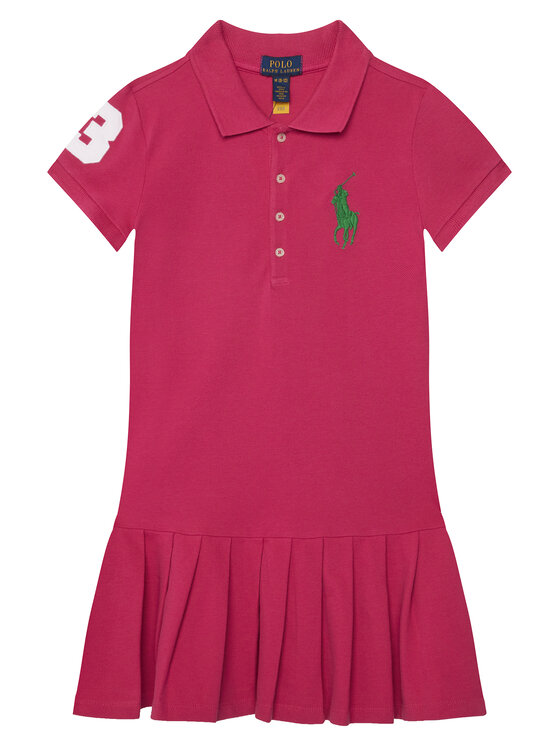 Polo Ralph Lauren Sukienka codzienna 313A95975001 Różowy Regular Fit