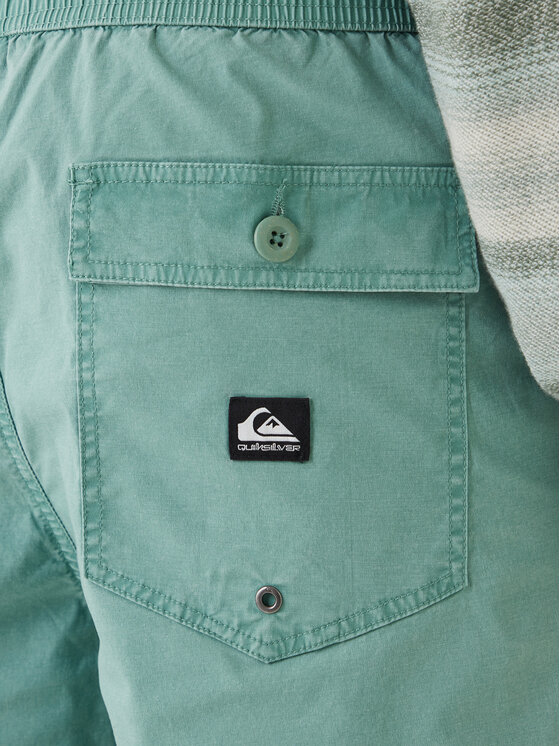 Quiksilver Quiksilver Auduma šorti Taxer Fatigue EQYWS03897 Zaļš Regular Fit